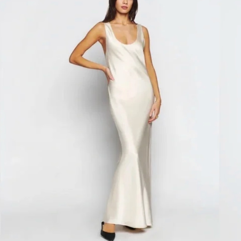 Reformation Cream Maxi Dress